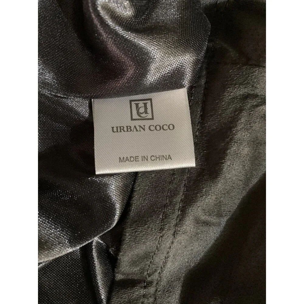 Urban CoCo Maxi Skirt Womens XL Gray‎ Soft Velour Flowy Ruffle Hem NWT